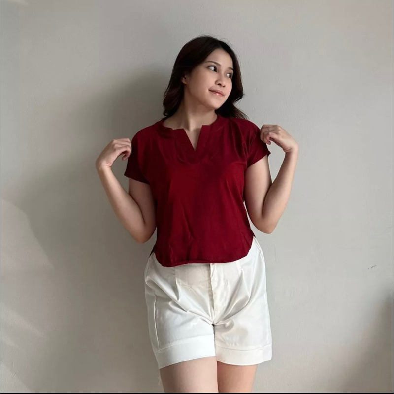 Crop Wangki terbaru bahan cotton combed 30s Nyaman