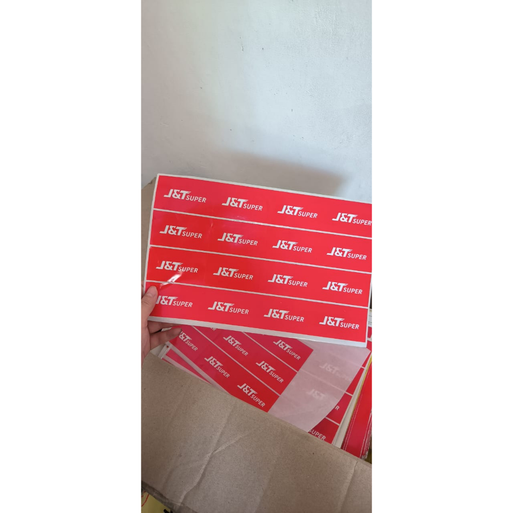 Jual Sticker J&T Super Small isi 16pcs | Shopee Indonesia