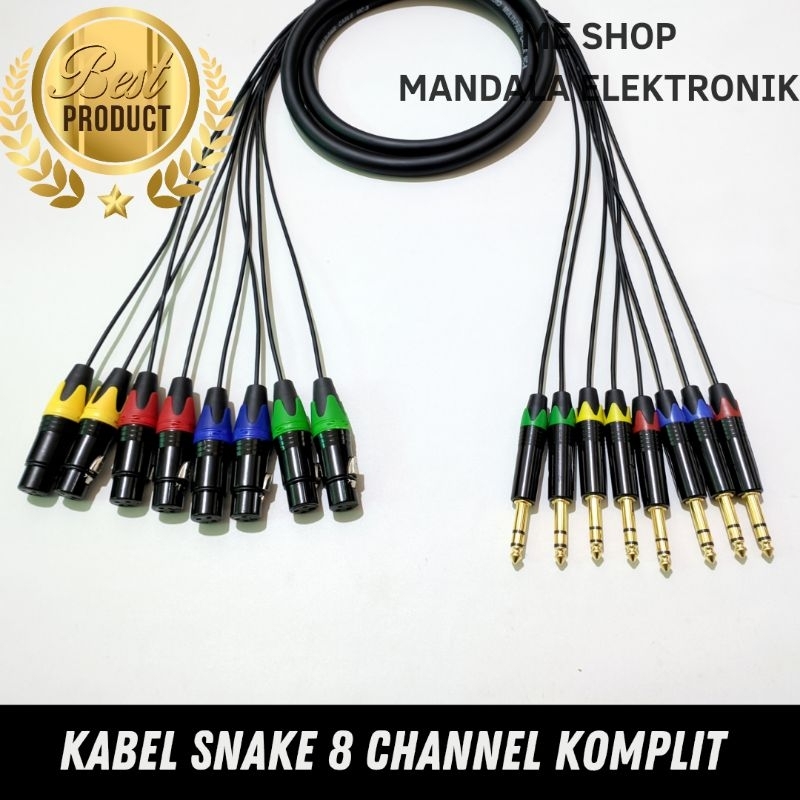 Jual kabel audio jack akai stereo to xlr female kabel snake 8 channel ...
