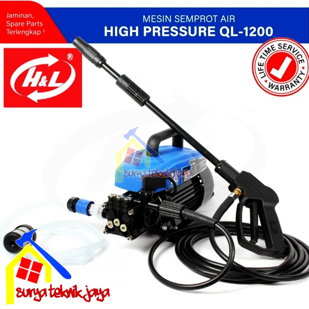 cuci gudang Jet Cleaner Tekanan Tinggi H L QL1200 105Bar 700W Alat Cuci Motor Mobil AC Steam Mesin Cuci Steam Mobil dan Motor