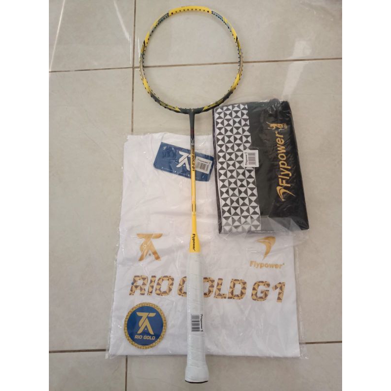 Jual RAKET FLYPOWER RIO GOLD G1 ORIGINAL | Shopee Indonesia