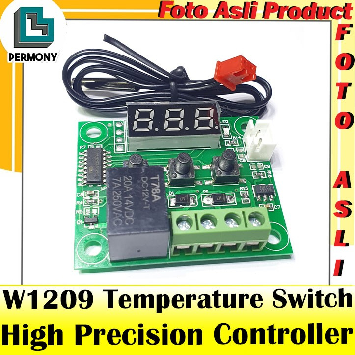 Jual W1209 Temperature Controller Module Thermostat Suhu Kontrol w-1209 ...