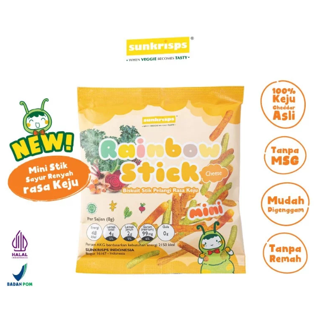 Jual Sunkrisps Rainbow Stick 50 g / Stik Pelangi Anak / Sunkrisp Sticks ...