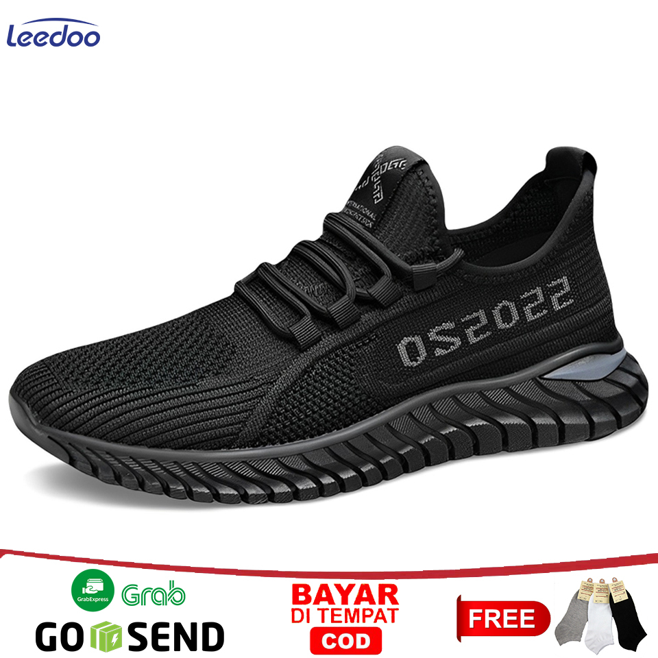 Jual Leedoo Sepatu Sneakers Cowok Kasual Sepatu Pria Lari Nyaman Casual Kekinian Running Shoes