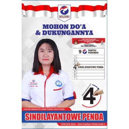 Jual banner Caleg Pemilu 2024 | Baliho Caleg 2024 free desain | Shopee ...