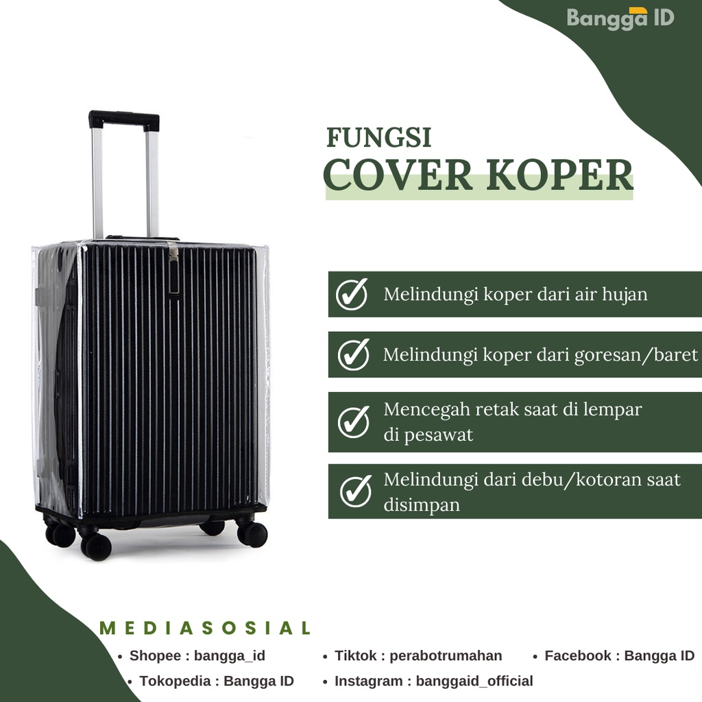 Jual Cover MikaTransparant - Pelindung Koper - Size 28 INCH | Shopee ...