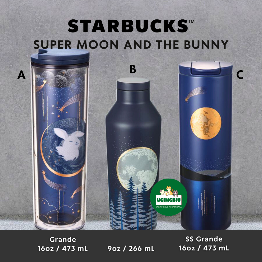 Jual STARBUCKS x CORKCICLE Super Moon and The Bunny Tumbler Collection
