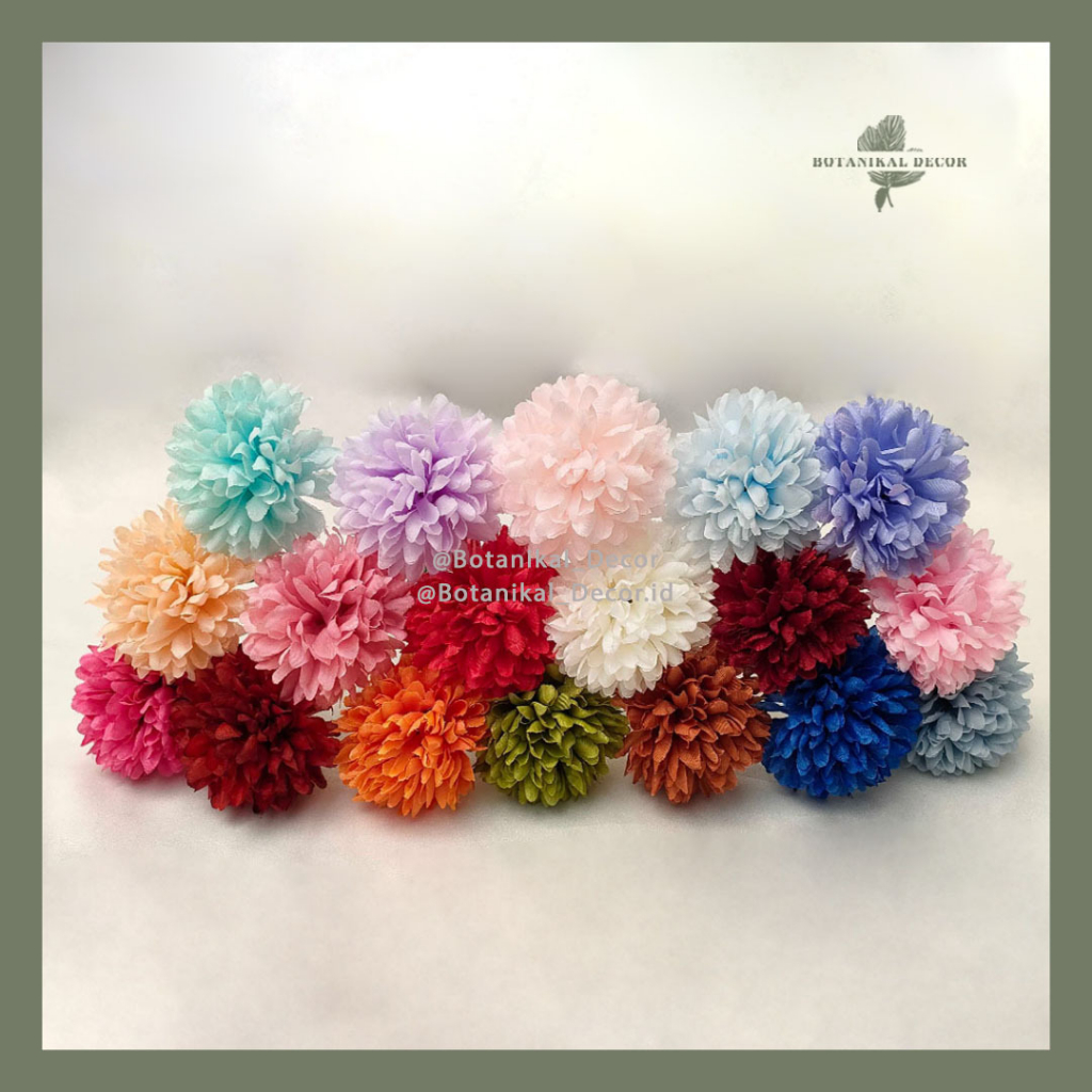 Jual Artificial Flower PomPom Mum Artifisial Bunga Palsu Bunga Sutra ...