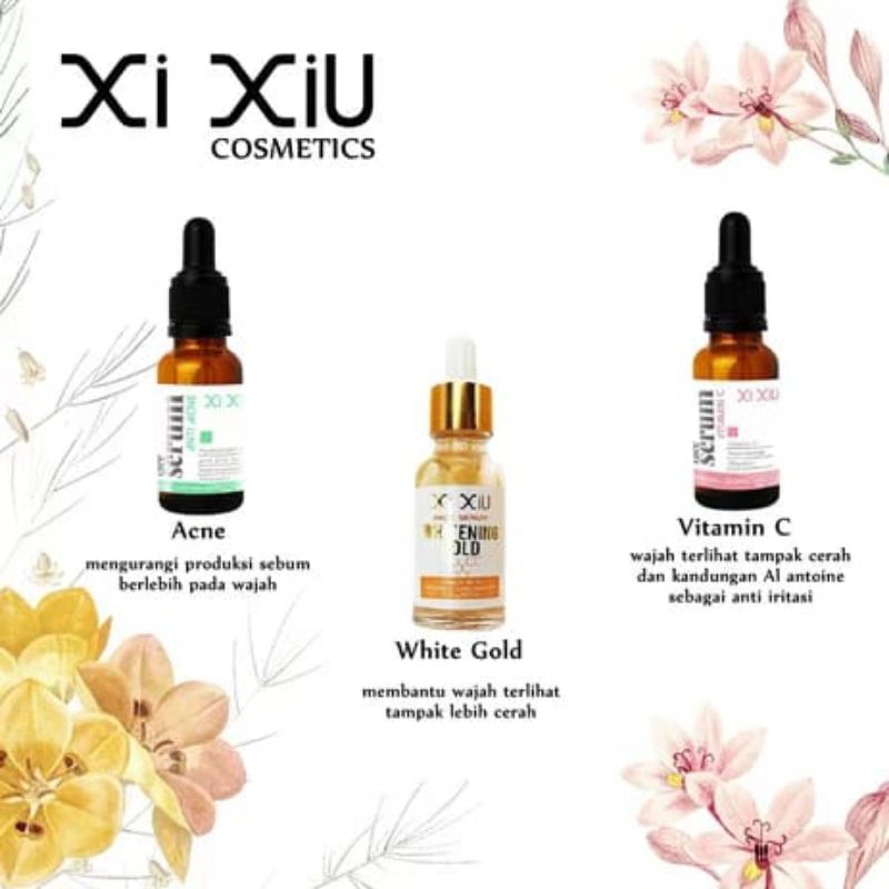 Jual Xi Xiu Face Serum whitening gold, anti acne & vitamin c Shopee