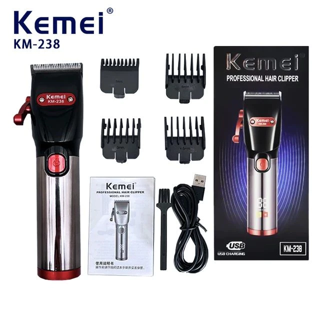 Kemei 238 Alat Cukur Rambut Hair Clipper Trimmer Rechargeable | AutoStock