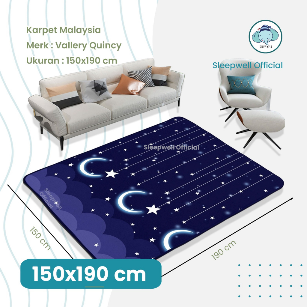 Jual VALLERY QUINCY CARPET 150X190 Cm karpet malaysia minimalis