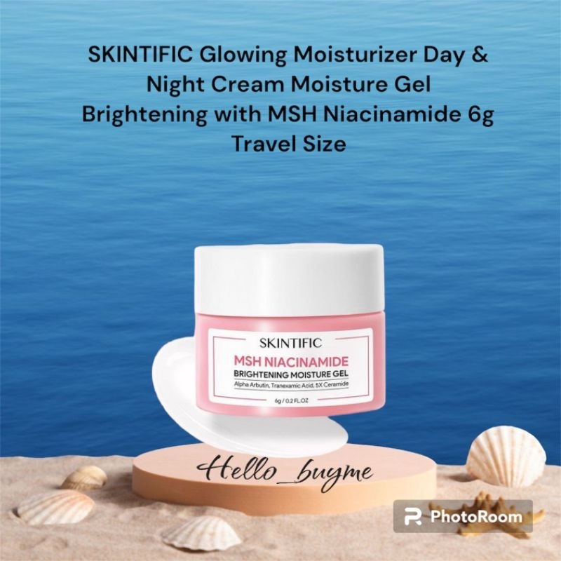 Jual 3 Pcs Skintific Glowing Moisturizer Day And Night Cream Moisture Gel Brightening With Msh