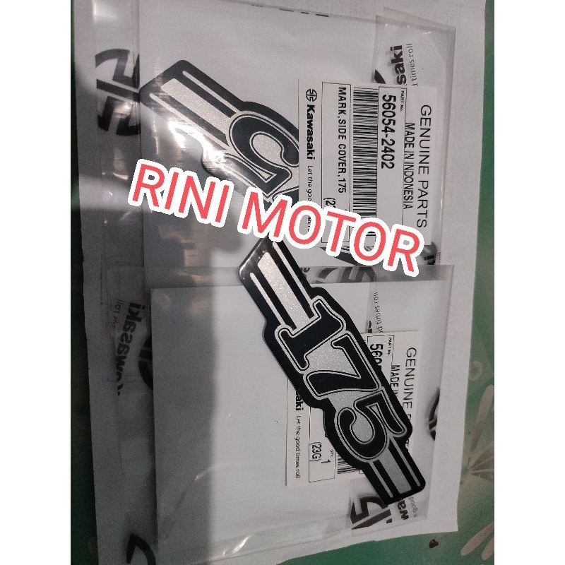 Jual stiker striping cover bok box aki W175 se silver original | Shopee