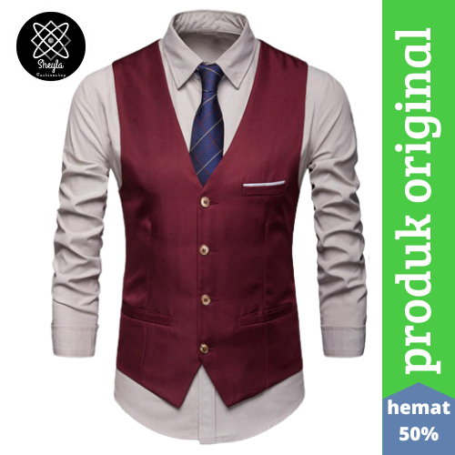 Jual ROMPI JAS PRIA ROMPI JAS PERNIKAHAN VEST ROMPI POLOS | Shopee ...