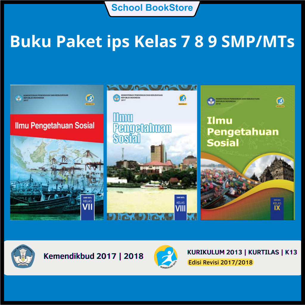 Jual Buku Paket IPS 7 8 9 SMP/MTs Kurikulum 2013 Edisi Revisi 2017 2018 ...