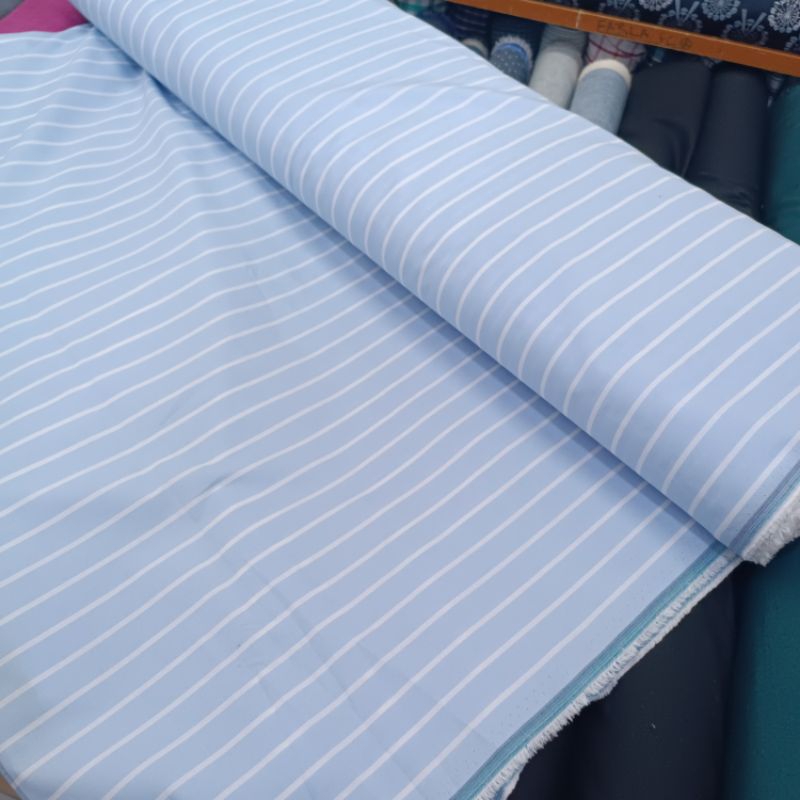 Jual Kain Katun Yandet Italy Import Motif Salur Garis Garis Strips Shopee Indonesia