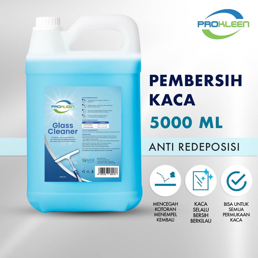 Jual [Pembersih Kaca] [5 Liter] Glass Cleaner / PROKLEEN / 5L / Literan ...