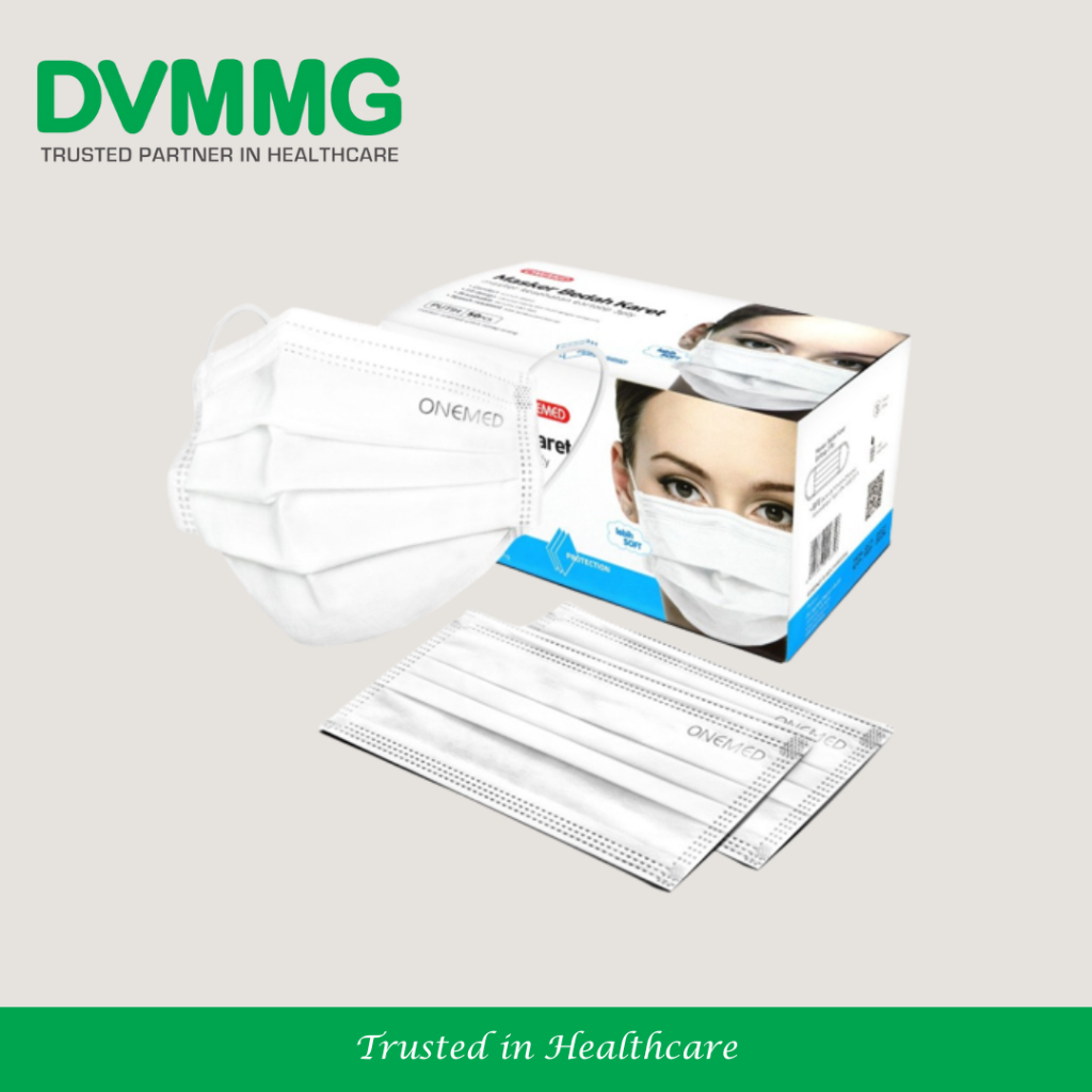 Jual Onemed Masker Medis Daily Mask Earloop 3 Ply Warna Putih White ...