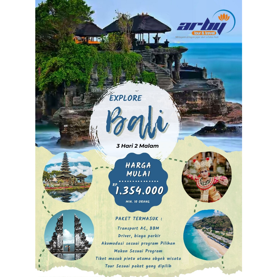 Jual Wisata Tour Bali 3 Hari 2 Malam | Shopee Indonesia