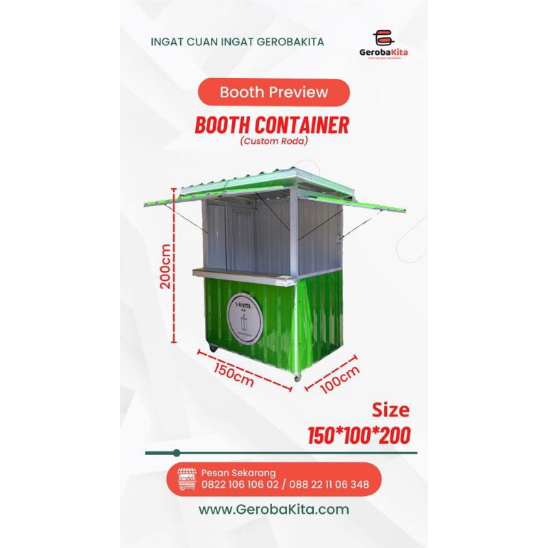 Jual booth kontainer booked | Shopee Indonesia