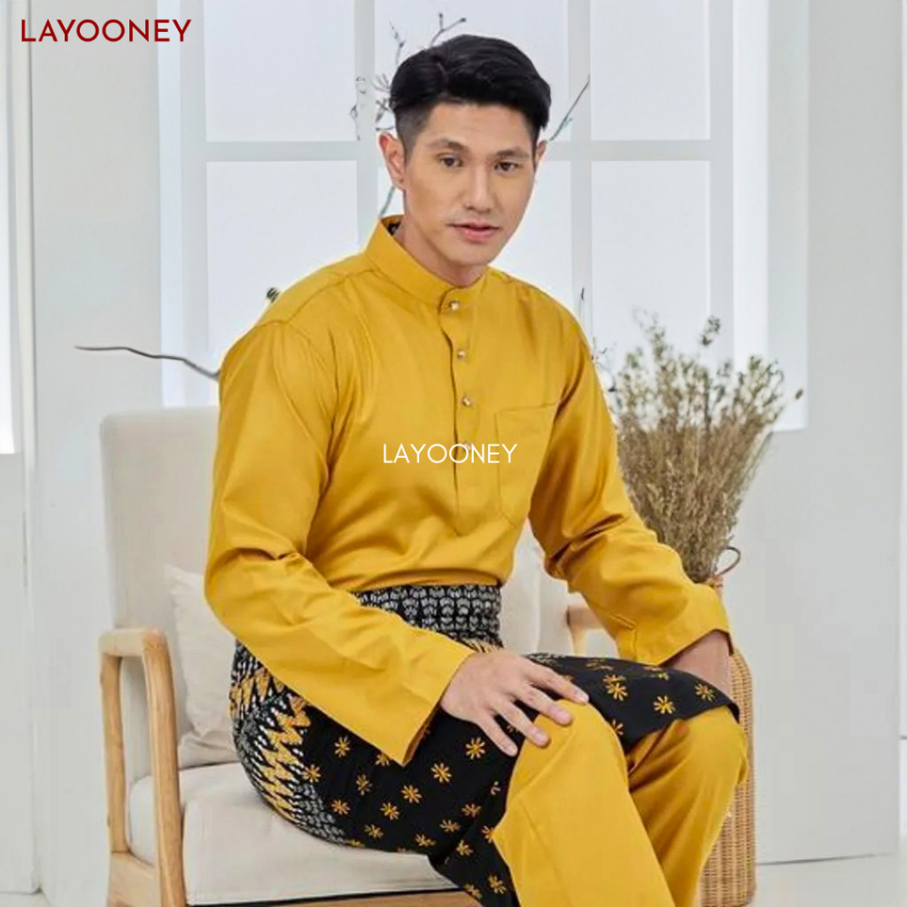 Jual Setelan Baju Melayu Pria Teluk Belanga Bahan Katun Toyobo Satu Set Cekak Musang Pakaian 