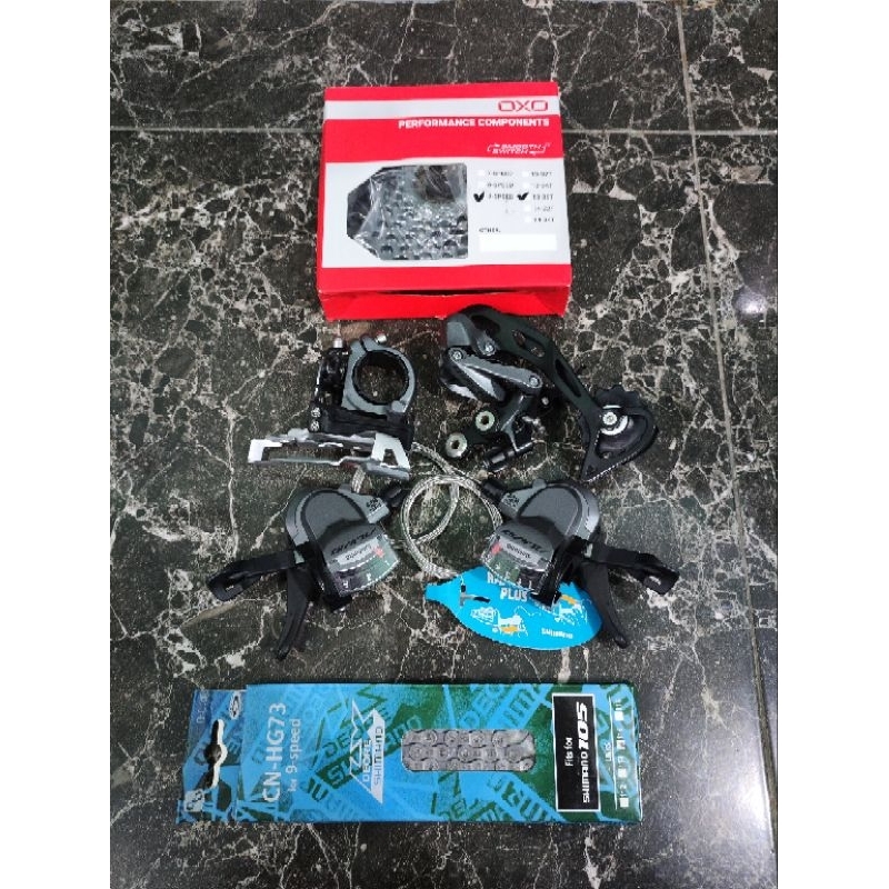 Jual Groupset Grupset Shimano Alivio M X Speed Drat Ulir Freewheel Seli Mtb Roadbike