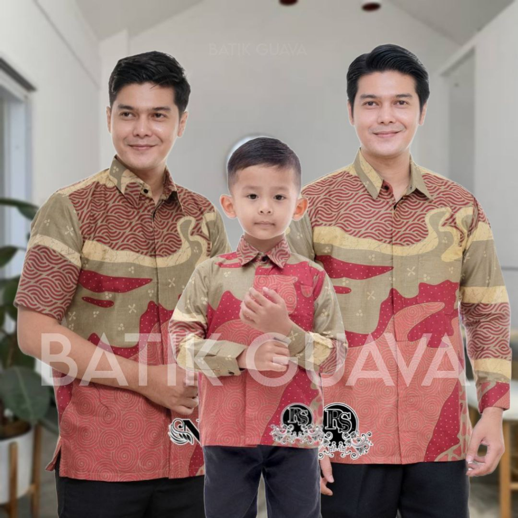 Jual BATIK GUAVA - TERBARU Couple Sweet Batik Couple Ayah dan Anak Laki ...