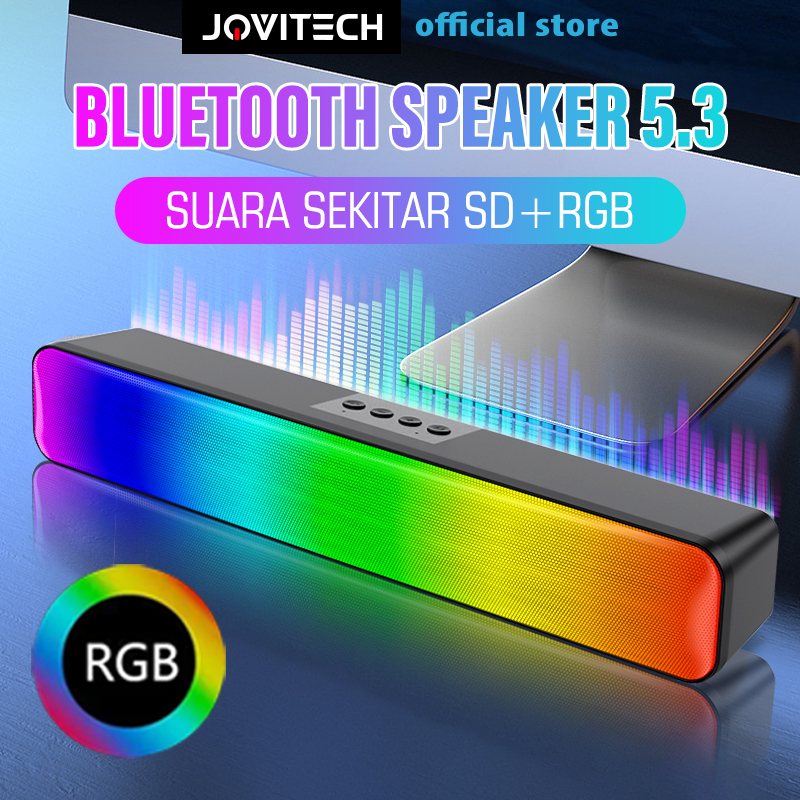 Jual Jovitech Speaker Bluetooth Soundbar Rgb Colors Led Light