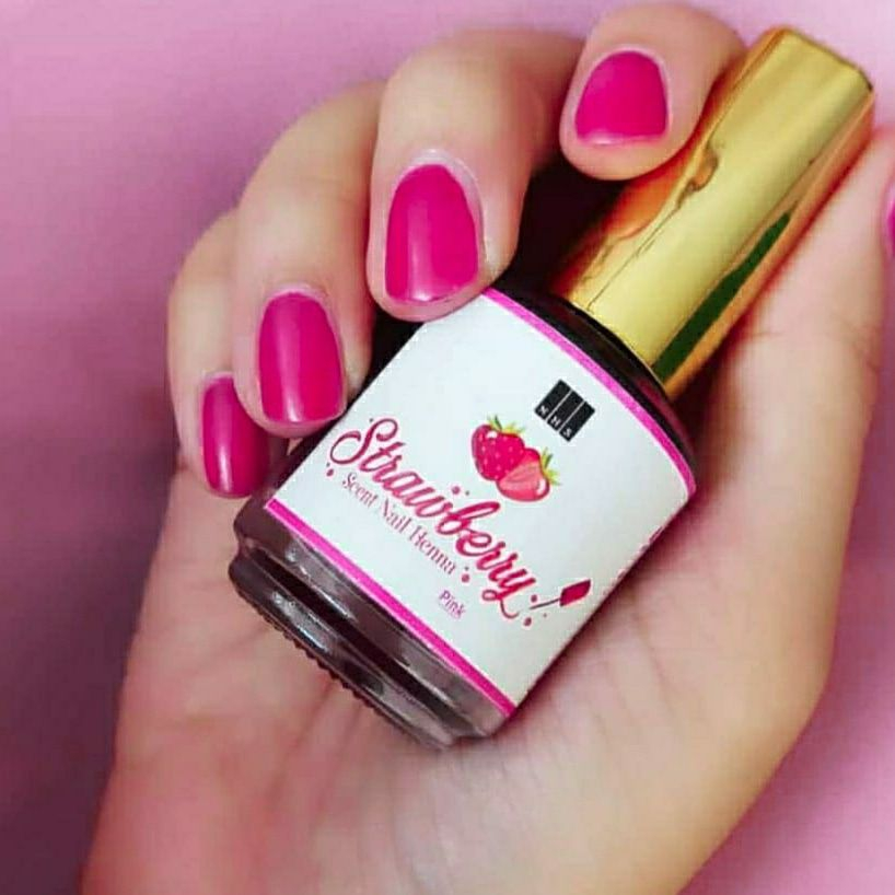 Jual Inai Kuku Halal - Strawberry Nail Henna 14ML | Shopee Indonesia