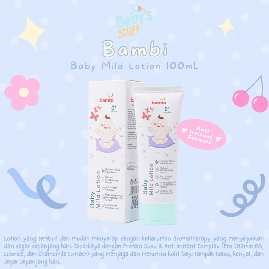 Jual Bambi Baby Mild Lotion - 100mL | Shopee Indonesia