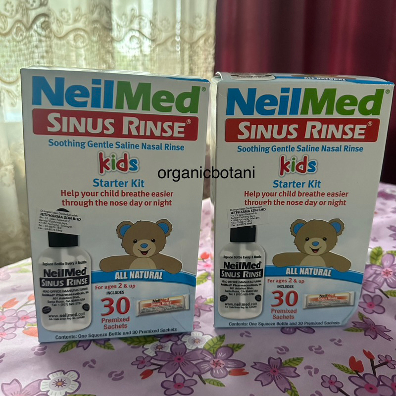 Jual Neilmed Sinus Rinse KIDS(ANAK)Lengkap Botol + 30 Premixeds Sachet ...