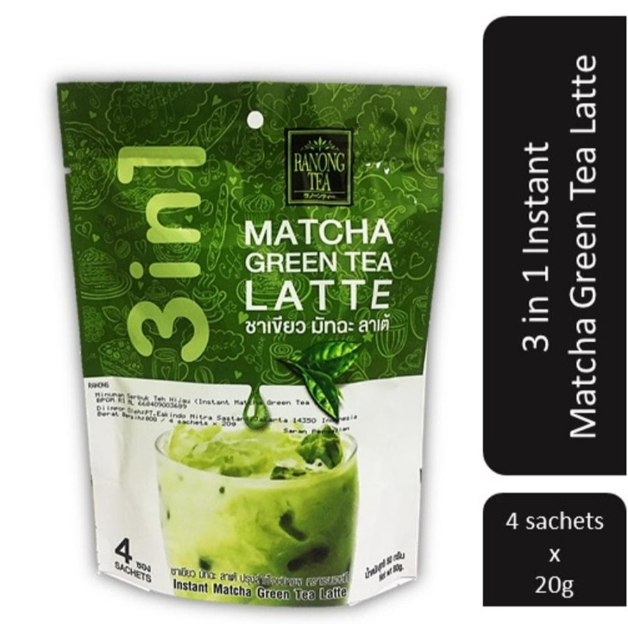 Jual Ranong Instant Matcha Green Tea Latte Mix Minuman Teh Hijau 3 in 1