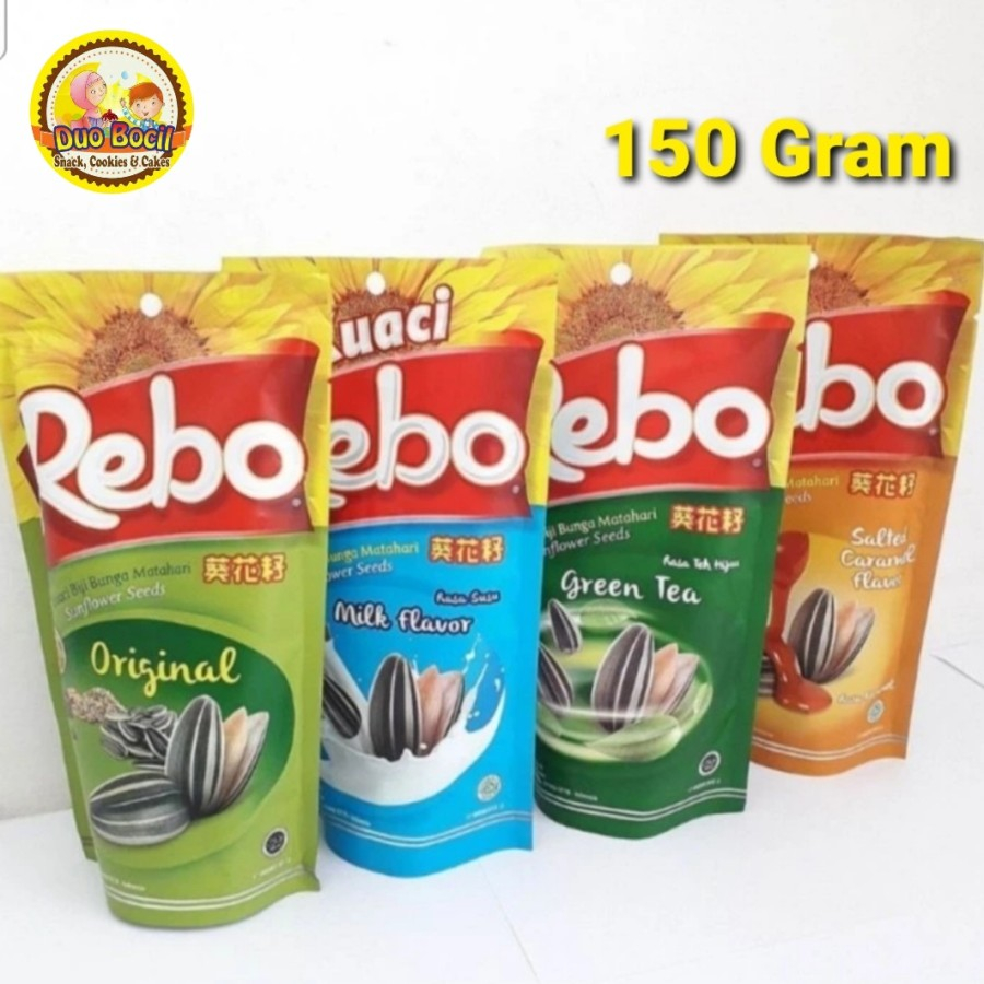 Jual Kuaci Rebo 150 Gram Duo Bocil Snack Shopee Indonesia