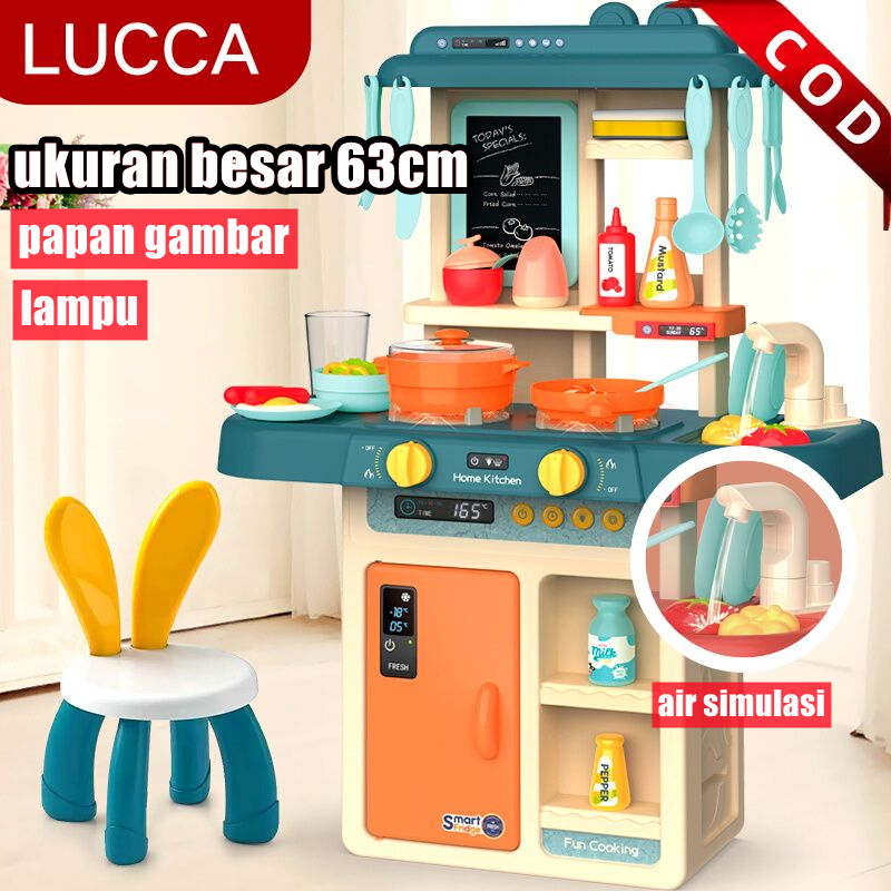 Jual Mainan Home Kitchen Play Set 63cm Besar Mainan Set Masak Dapur ...