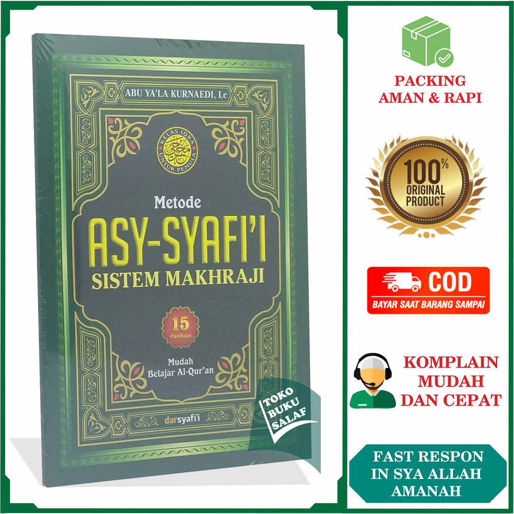 Jual Metode Asy Syafii Sistem Makhraji Cover Hijau 15 Panduan Mudah