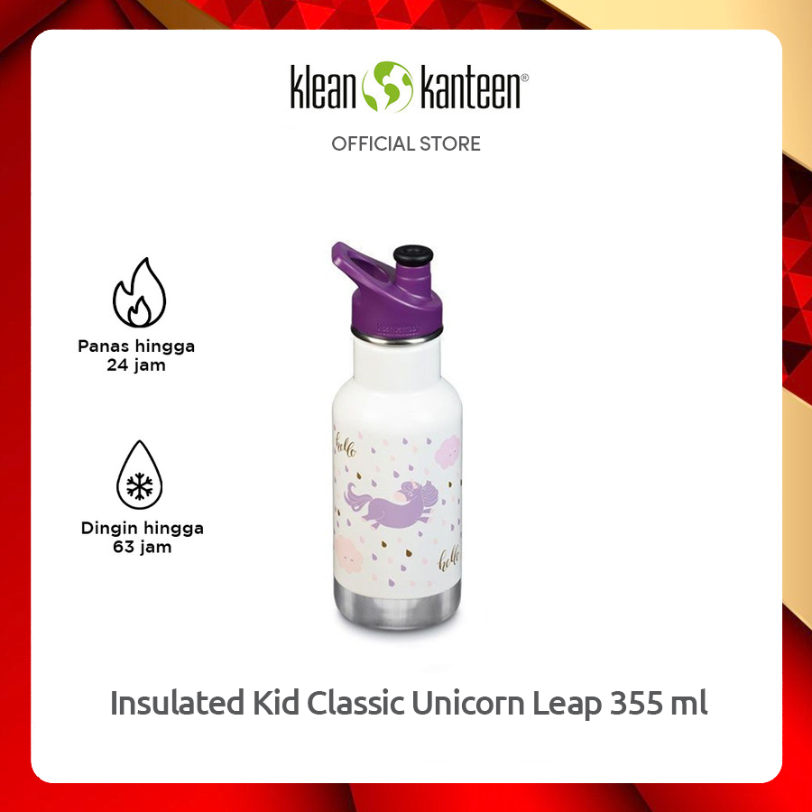 Jual Klean Kanteen Insulated Kid Classic Unicorn Leap 355 ml Shopee Indonesia