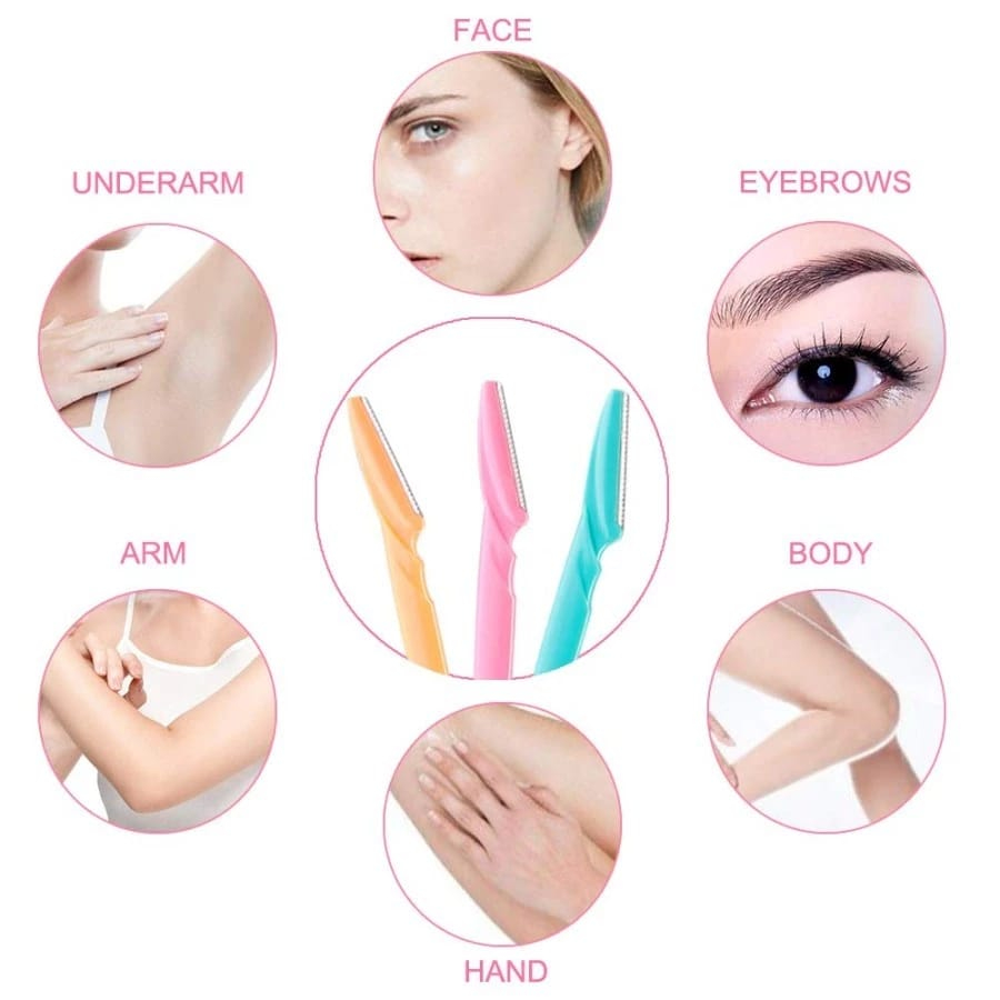 Jual Pisau Cukur Alis / Cukuran Alis Cambang Serbaguna / Eyebrow Razor ...