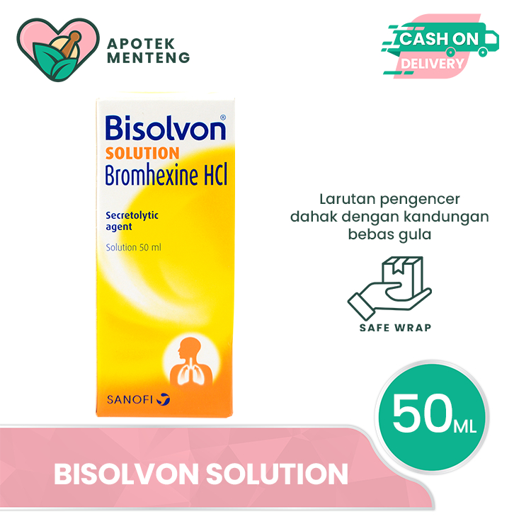 Jual Bisolvon Solution 50 ML - Larutan Pengencer Dahak | Shopee Indonesia