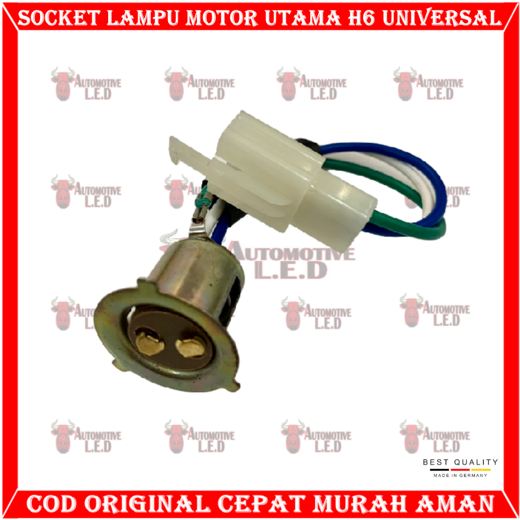 Jual Original Fitting Cop Lampu Depan Motor Universal Socket Bohlam Utama H Motor Shopee