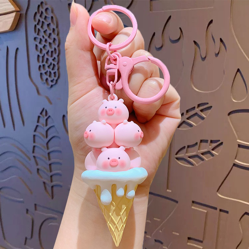 Jual COCOLAND Gantungan Kunci Panda / Piggy / Cinnamoroll / Kuromi