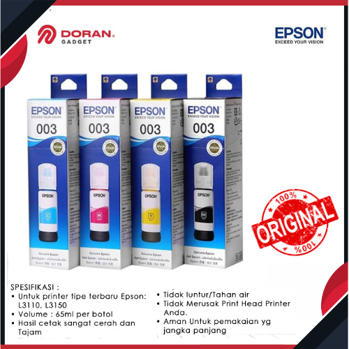 Jual Tinta Epson 003 Refill Epson Ink Printer 003 Untuk L3210 L3110 L3150 L 3110 L 3150