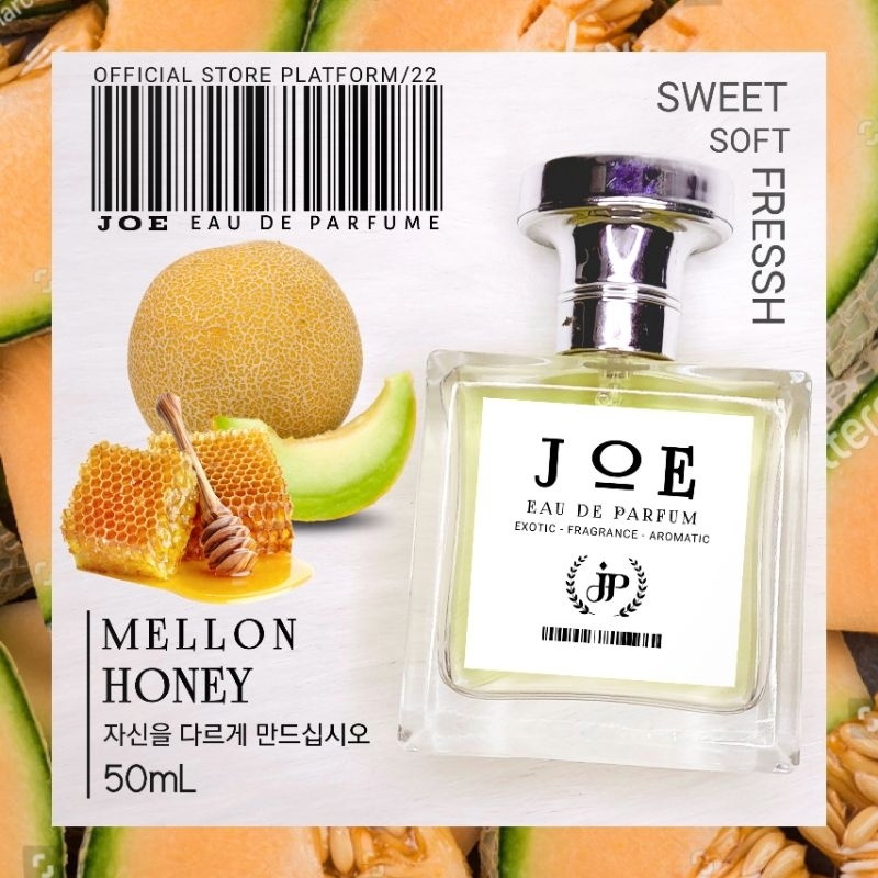 Parfum Melon Honey by JOE, Parfum Harum Wangi Lebih Tahan lama, Unisex  Wanita dan Pria