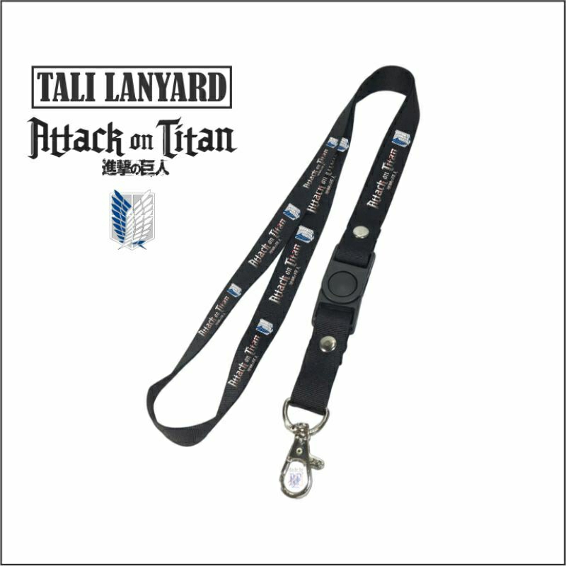 Jual Lanyard ATTACK ON TITAN / Tali Lanyard Gantungan Kunci Name Tag Id ...