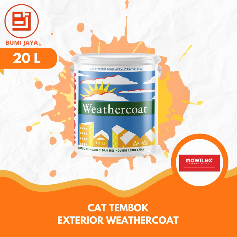 Jual Cat Tembok Exterior Mowilex Weathercoat 20ltr Shopee Indonesia