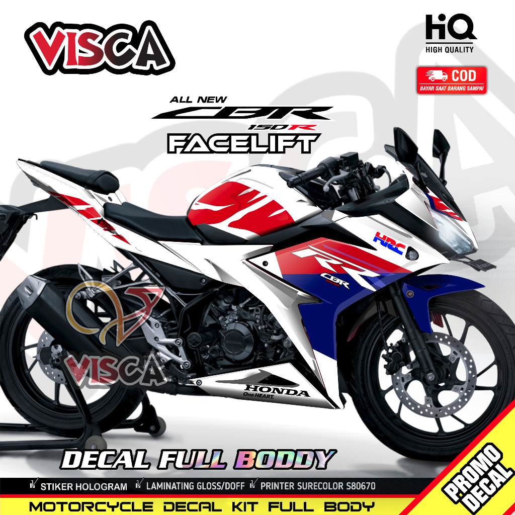 Jual Decal CBR 150R Facelift Full Body Stiker CBR 150R Facelift Full