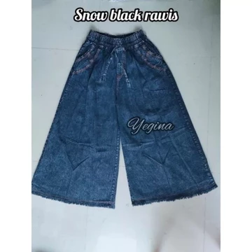 Kulot Jeans Jumbo Wanita Mayung Panjang Besar Xxl Xl Bigsize Blue Navy Black