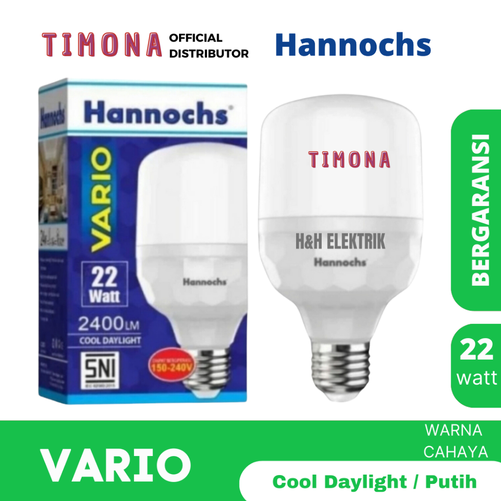 Jual Hannochs Vario Lampu Led Watt Cdl Cahaya Putih Shopee Indonesia