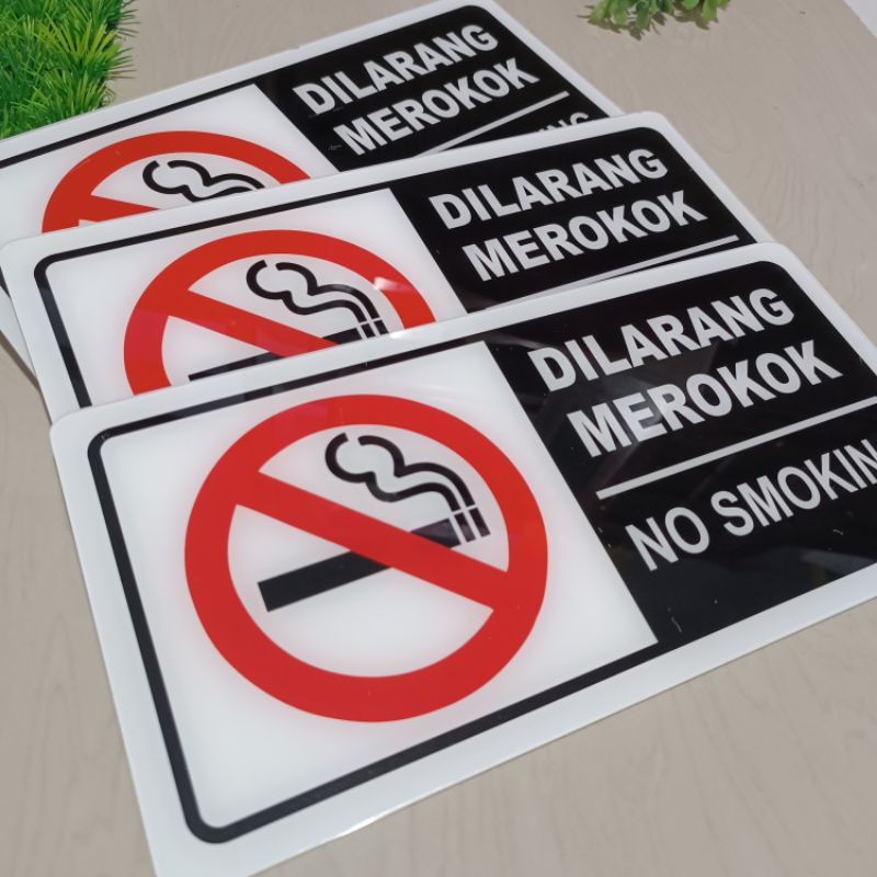 Jual Papan Akrilik Label Sign No Smoking Sign Lambang Dilarang Merokok The Best Porn Website