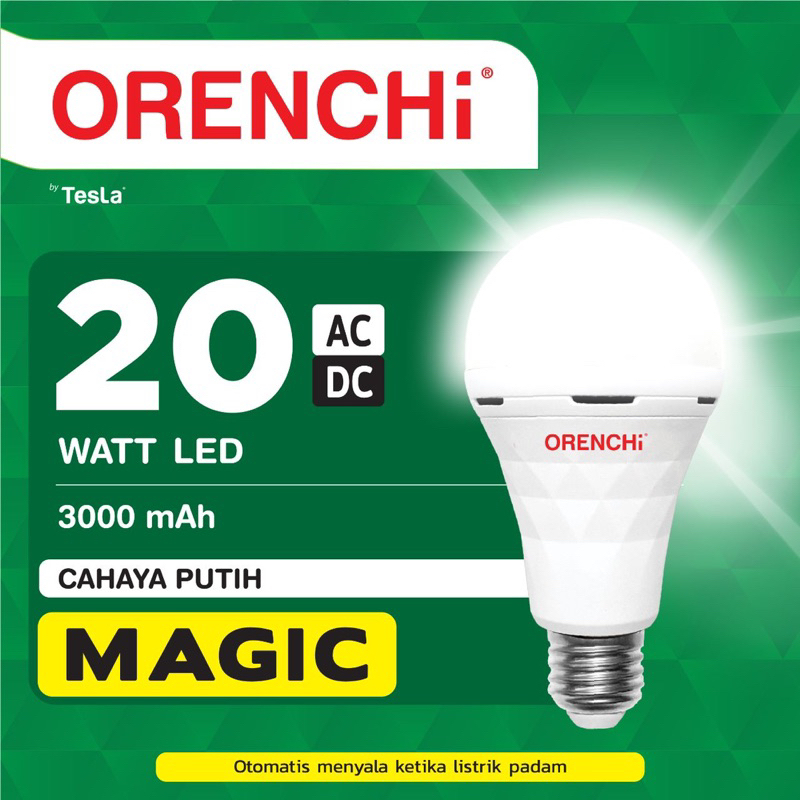 Jual BOHLAM LED OTOMATIS AC DC MENYALA SAAT LAMPU PADAM ORENCHI 10 / 15