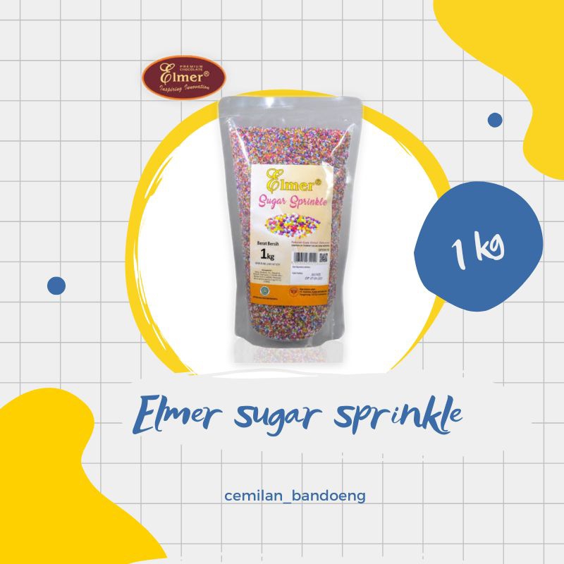 Jual ELMER SUGAR SPRINKLE KEMASAN PABRIK 1 KG | Shopee Indonesia